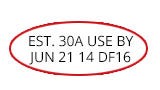 Example for Packaging Date Code